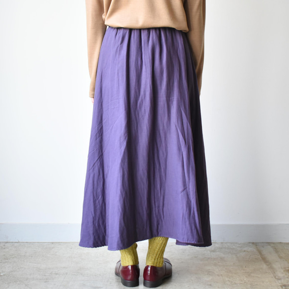 三重紗喇叭裙，質感柔軟溫柔[SOSK213F] 第4張的照片