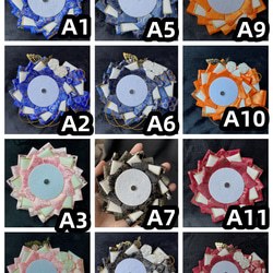 痛ロゼット55mm 75mmサイズ 缶バッジ用 ロゼット 蝶 花 4枚目の画像