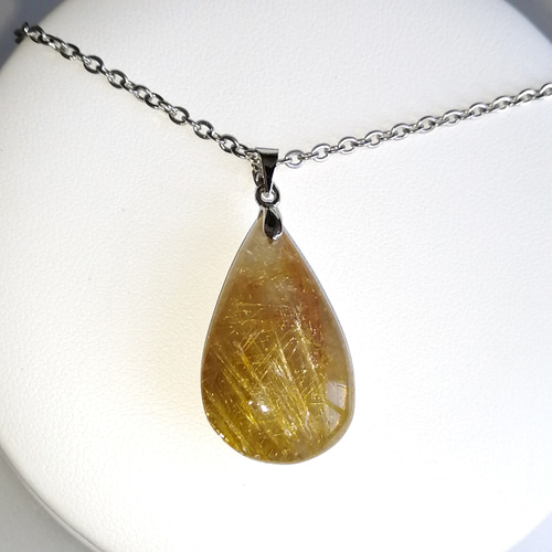 高品位ルチルクォーツネックレス[NOBc]【式神封入】 ネックレス