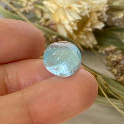 虹の妖精が宿るアクアマリン♡アクアマリン ルース 13 天然石 天然色 8枚目の画像