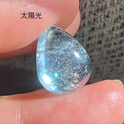 虹の妖精が宿るアクアマリン♡アクアマリン ルース 13 天然石 天然色 14枚目の画像