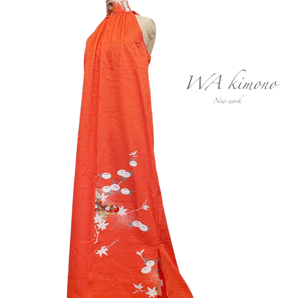 上質 ホルターワンピ 着物リメイク パーティーワンピ 和柄 演奏会 ピアノ 撮影 衣装 J51107 ファッション ワンピース・チュニック BCD1953275456(14900円)