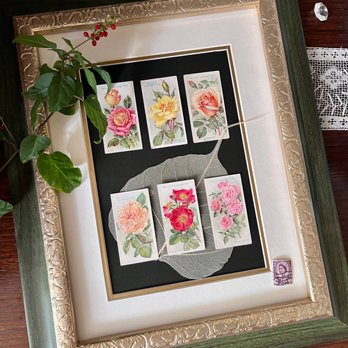 英国で出会った♪ 1910年代 アンティーク バラのシガレットカード