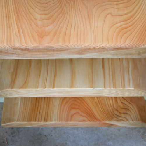 送料無料】桧のテレビ台 〜耳付き一枚板のナチュラル仕上げ〜 テレビ台