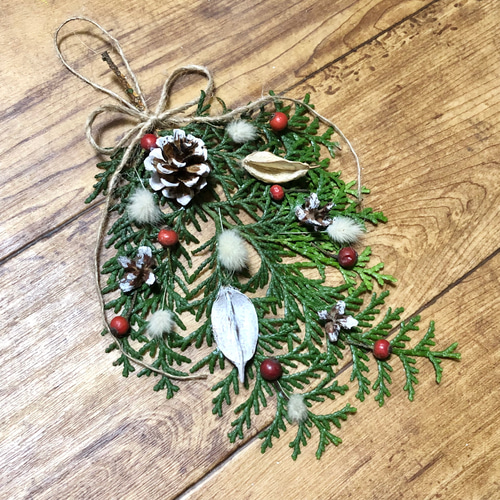 スワッグ(コニファーのツリー) / クリスマス　スワッグ　ドライフラワー スワッグ(コニファーのツリー) / クリスマススワッグドライフラワー