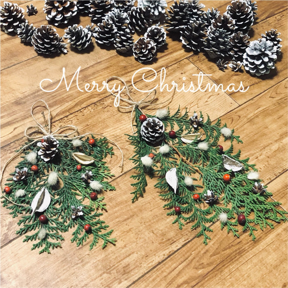 スワッグ(コニファーのツリー) / クリスマススワッグドライフラワー