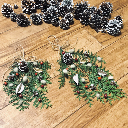 スワッグ(コニファーのツリー) / クリスマススワッグドライフラワー