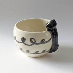 茶杯/Guinomi 黑貓手作 第1張的照片