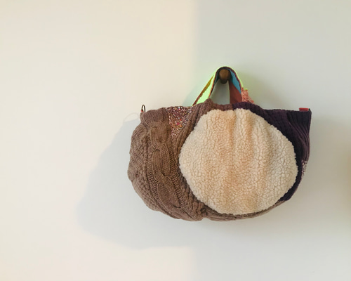 おまとめ ハンドメイドバック Bag 手縫いのバッグ 一点もの 布製 スローファッション