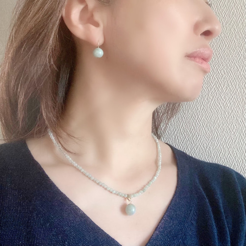 美品　本翡翠ネックレス theoryxyz_nn9106ten04sg