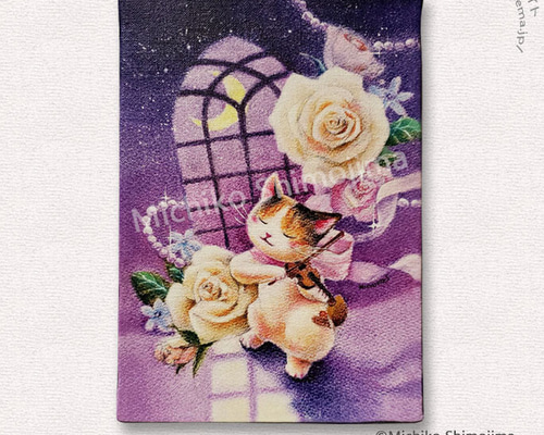 絵画 。壁掛け絵原画手描き【バラガーデンで猫たちが踊るロマンチックな時間】 1bfbb1d098b88e5dd6a6d2aa0e0415