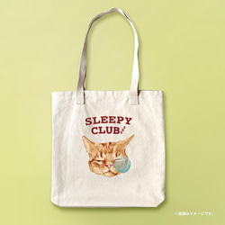 「SLEEPY CLUB_CAT」アーバントートバッグ/送料無料 1枚目の画像