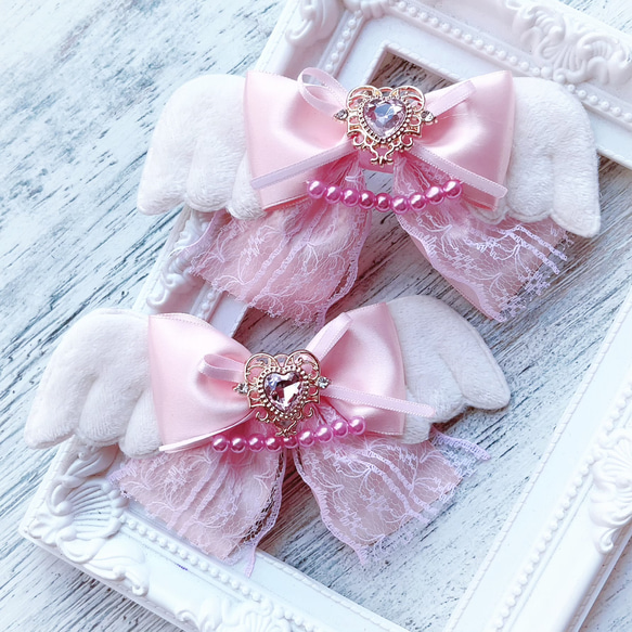 ヘアクリップ ❁ ピンク系 ❁ デコ