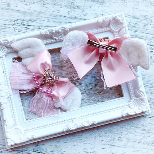 ヘアクリップ ❁ ピンク系 ❁ デコ ヘアクリップ ❁ ピンク系 ❁ デコ