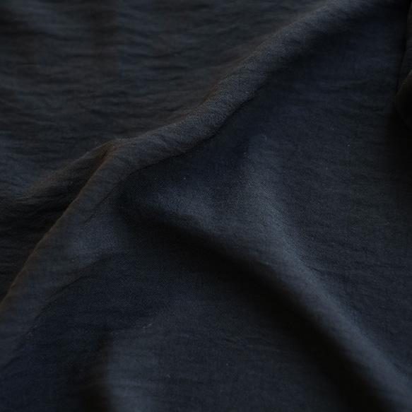 顔まわり華やか◎インド刺繍リボン付きレーヨンブラウス （23w-09）ブラック 17枚目の画像