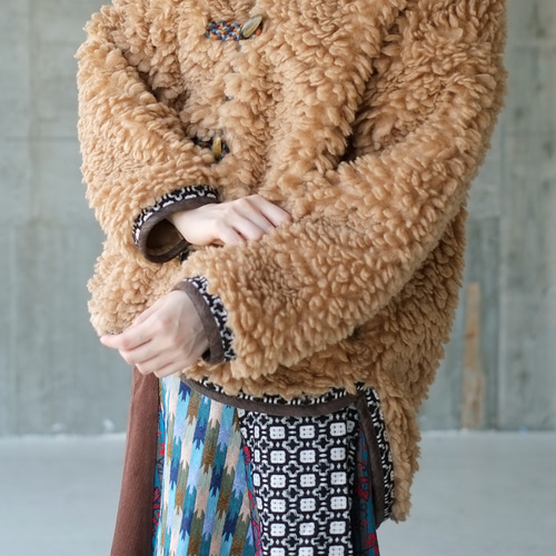 完売品 ZARA フェイクボア トグル ジャケット（再販】ふわモコ