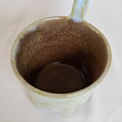 【Creema陶器市2024】玉サボテン様灰枯れ飴コーヒーカップ、約150cc 7枚目の画像