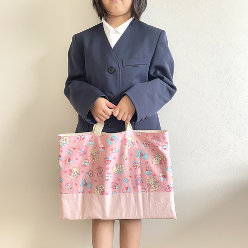 テディベア　オーダー　レッスンバッグ　上履き入れ　体操着袋　入園入学セット テディベア オーダー レッスンバッグ 上履き入れ 体操着袋 入園入学