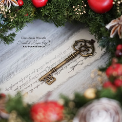 クリスマスリース（1223）～Santa's Magic Key(R)～　40cm 4枚目の画像