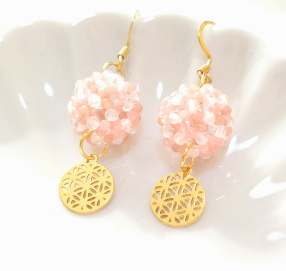 14kgf インカローズのフラワーチャーム 14kgfインカローズのフラワー