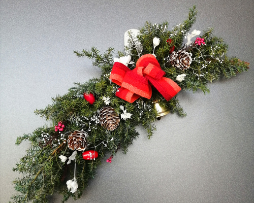 クリスマスガーランド　プリザーブドフラワー　クリスマスリース クリスマス ガーランド プリザーブドフラワー プリザーブドフラワー は