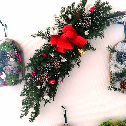 クリスマス ガーランド プリザーブドフラワー プリザーブドフラワー は