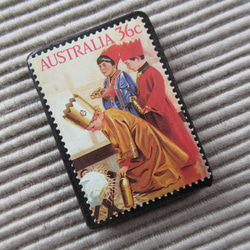 オーストラリア　クリスマス切手ブローチ9102 2枚目の画像