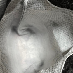 デニムと帆布の消臭マナーポーチ　口大きめ　レッド 4枚目の画像