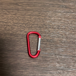 デニムと帆布の消臭マナーポーチ　口大きめ　レッド 6枚目の画像