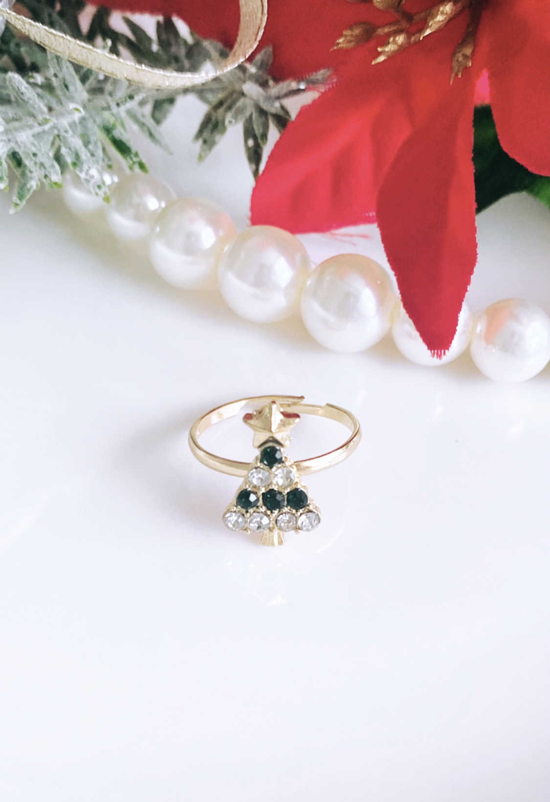 クリスマス*↟⍋*↟リング(tree) 指輪・リング miico 通販｜Creema ...