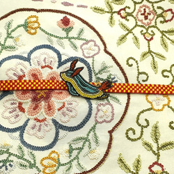 シライトウミウシのブローチ ＊オートクチュールビーズ刺繍 7枚目の画像