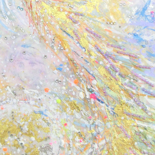絵画　自然の美しさ・自然のパワーをどうぞ 原画「豊かな自然の力」 額サイズ44×55㎝ パワーアート 絵画