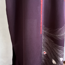 訪問着を羽織って纏って kimono haori  ロングジレ　ロングカーディガン　ロングガウン　着物リメイク　 12枚目の画像