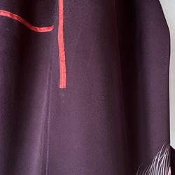 訪問着を羽織って纏って kimono haori  ロングジレ　ロングカーディガン　ロングガウン　着物リメイク　 11枚目の画像