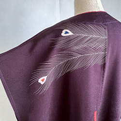 訪問着を羽織って纏って kimono haori  ロングジレ　ロングカーディガン　ロングガウン　着物リメイク　 9枚目の画像