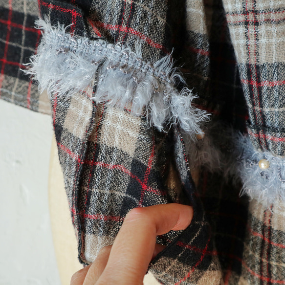 wool gauze scarf 19枚目の画像