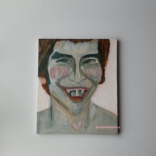 原画「ビリビリうんちだった」F8・油彩