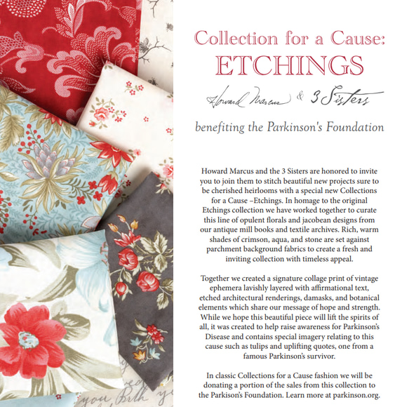 「Collection for a Cause: Etchings」Charm Pack (42枚)　3 Sisters 3枚目の画像