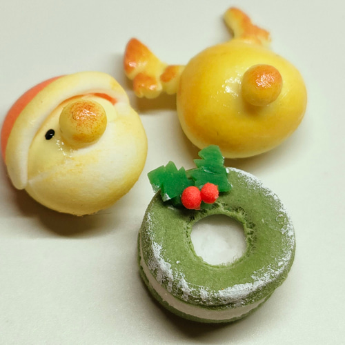 クリスマスパン アクリルケース ミニチュアスイーツ ミニチュアフード