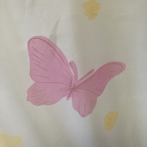 1460円→1000円 レビュー特典 幅100cm ×丈55cm 蝶々 カラフル カフェ