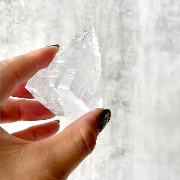 【ヒマラヤ水晶 】富を作る形 シュリヤントラ鉱物 天然石 Himalayan Crystal 石英 2枚目の画像