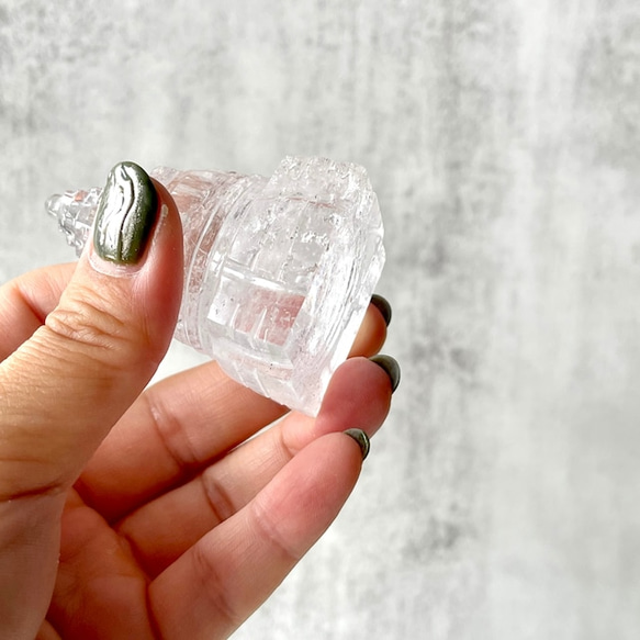 【ヒマラヤ水晶 】富を作る形 シュリヤントラ鉱物 天然石 Himalayan Crystal 石英 5枚目の画像