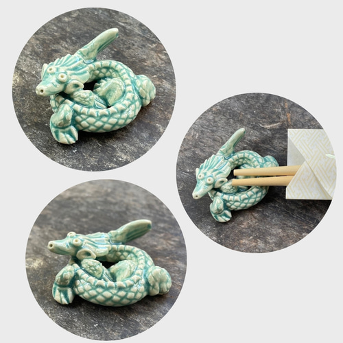 再販】2024年 干支のお箸置(辰）5色5個セット 龍 竜 ドラゴン タツ