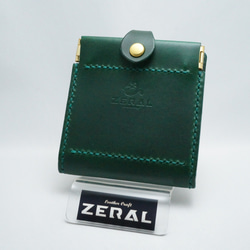 本革 イタリアンレザー コンパクト財布／ウォレット バネ口タイプ