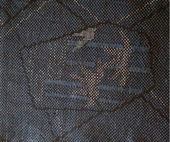 【正絹】紬半幅帯　リバーシブル　402㎝ 4枚目の画像