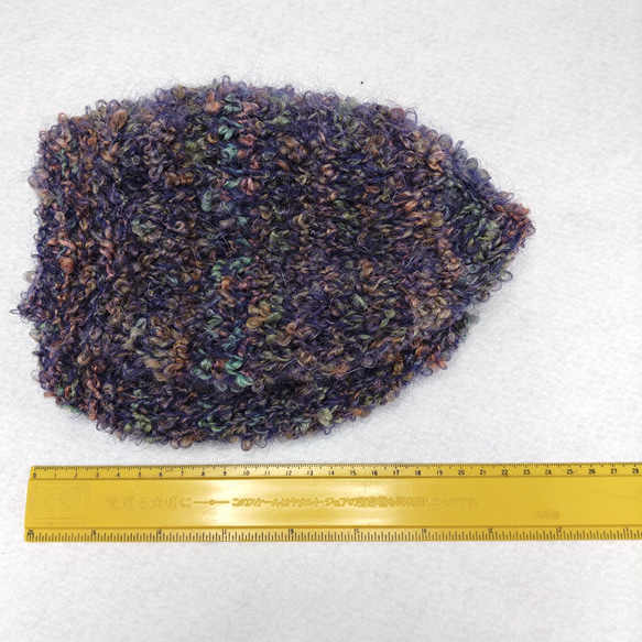 手編みベレー帽　A231108 5枚目の画像