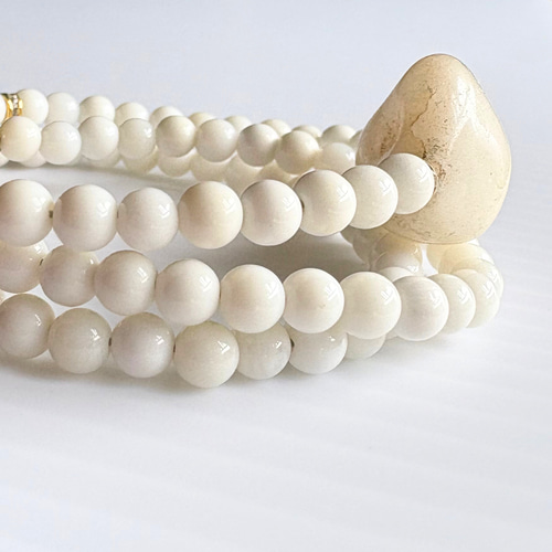 A65】 凛とした白の輝き｜ホワイトジェイド＆ホワイトオニキス （白