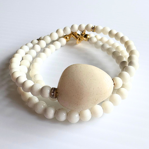 白砡、本翡翠 ネックレス、アクセサリー 116g 東Y7-0904ア㉞ 白砡、本