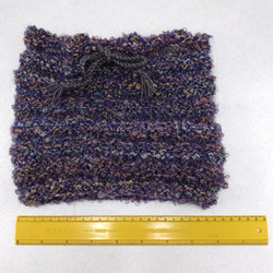 手編みのニット帽（ネックウォーマー）　A231109 5枚目の画像