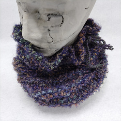 手編みのニット帽（ネックウォーマー）　A231109 2枚目の画像